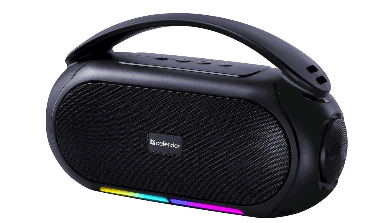 Портативная колонка Defender Beatbox 12 черный, 12 Вт, Bluetooth 5.3, 1500 мАч