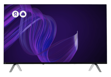 55" (140 см) Телевизор LED, Яндекс YNDX-00073 черный, 4K UltraHD, 3840x2160, Wi-Fi, 60 Гц, YaOS, HDMI х 3, USB х 2 шт