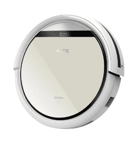 Робот-пылесос ILIFE V50 Power, уборка - сухая., 0.50 л, док ст., мощность - 1000 Па, реж. раб. - 4, ПДУ, 2600 мА·ч/100мин/120кв.м, управление конпками на панели