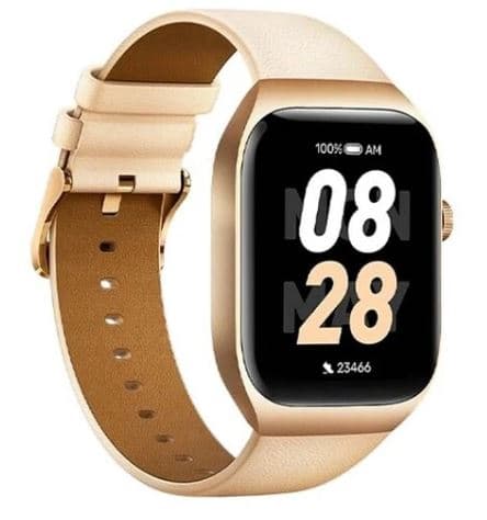 Смарт-часы Mibro Watch T2 + доп. ремешок, корпус - золотистый, ремешок - бежевый, 1.75", AMOLED, 450x390, Bluetooth, для Android 5.0 и выше, iOS 10 и выше