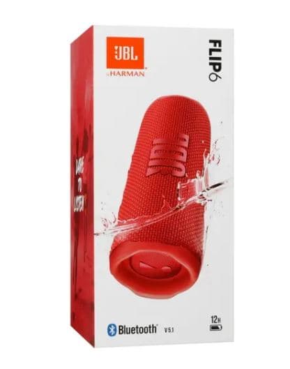 Портативная колонка JBL Flip 6, красный, 30 Вт