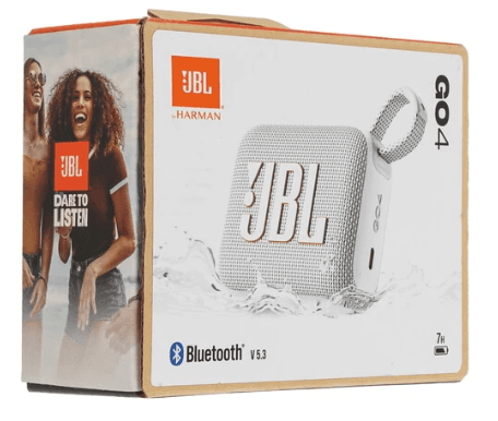Портативная колонка JBL GO 4, белый, 4,2 Вт