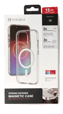 Чехол для iPhone 15 Puloka Clear Mag