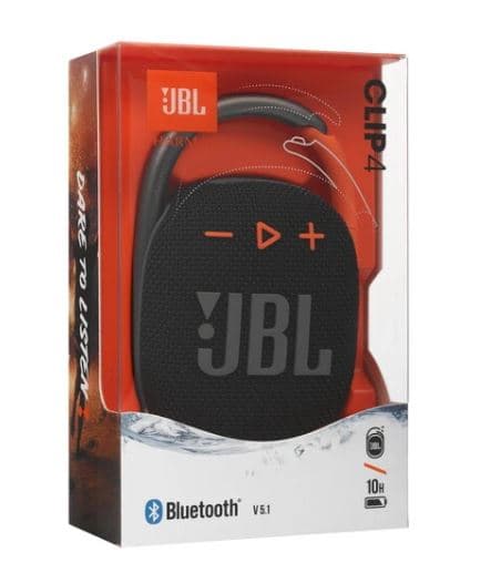 JBL CLIP 4, черно-оран, 5 Вт, Bluetooth, до 10 ч