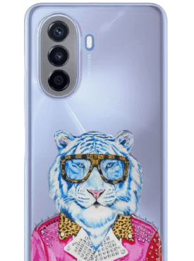 Чехол для Huawei Nova Y70, модный тигр, силикон