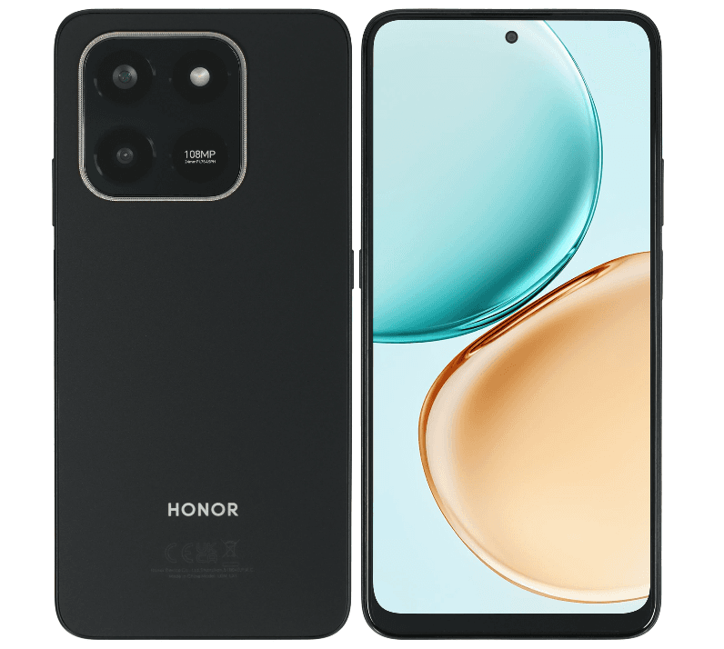 Смартфон HONOR X7d 8/256ГБ черный, Qualcomm Snapdragon 685, 8 x 2.8 ГГц, 2-SIM, 6.77", TFT LCD дисплей, 1610х720, Камера 108+2 Мп, GPS, 6500 мАч, 35 Вт