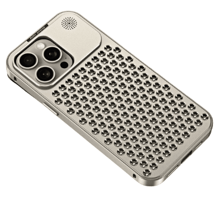 Чехол для Iphone 15 Pro Max серый, Mico, Cheesegrater