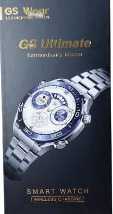 Смарт часы GS WEAR ULTIMATE, черный, 1.53'', 47mm, 360х360, IPS, 270 мА*ч, Android 5.0, iOS 10.0, IP67, 2 ремешка, Bluetooth 5.0