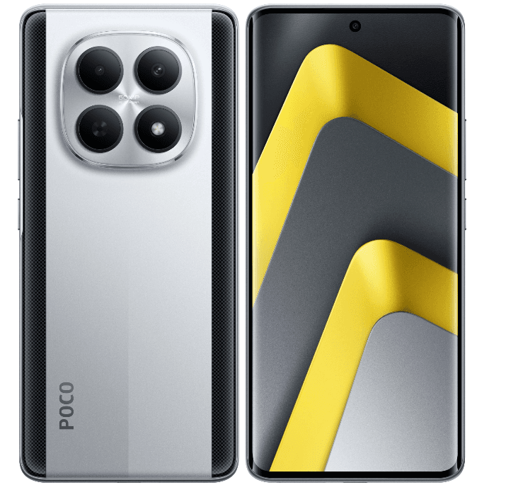 Смартфон POCO M8 5G 8/512 ГБ серебристый, Qualcomm Snapdragon 6 Gen 3, 8 x 2.4 ГГц, 6.77", 2392x1080, AMOLED, 120 Гц, 50+2 Мп, 5520 мА*ч, 45 Вт