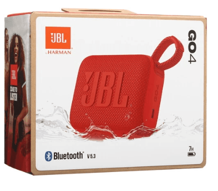 Портативная колонка JBL GO 4, красный, 4,2 Вт