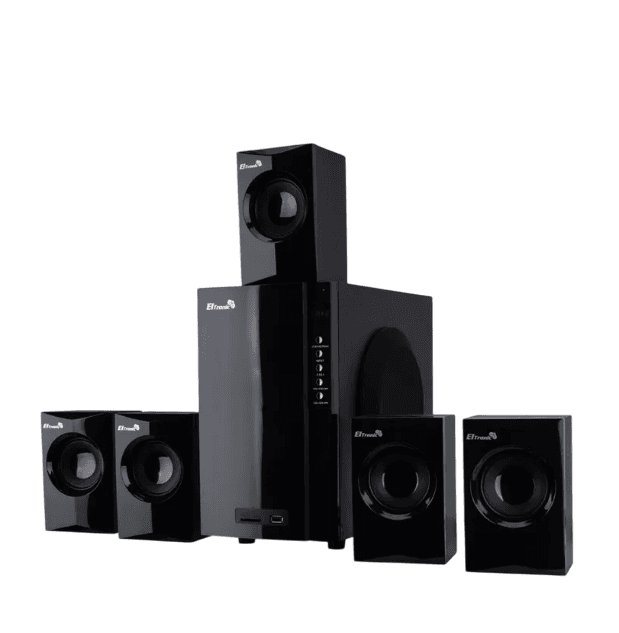 Акустическая система 5.1 ELTRONIC 30-47 черный, 85Вт, USB, SD, AUX, ARC in, Optical in, Пульт Д/У, Led дисплей, сенсорное управление