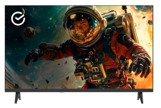 32" (80 см) Телевизор Sber SDX-32F3112 черный, FullHD, 1920x1080 Smart TV, Wi-Fi, BT, 60 Гц ОС: Салют ТВ Тип подсветки LED: Direct LED Размер VESA: 100 x 100