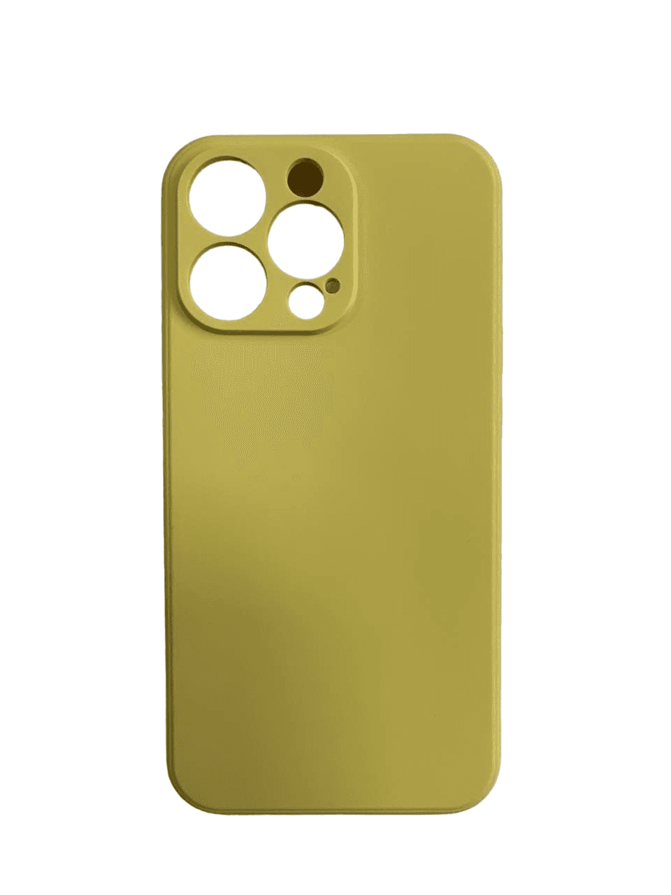 Чехол для IPhone 13 pro, желтый с защитой камеры