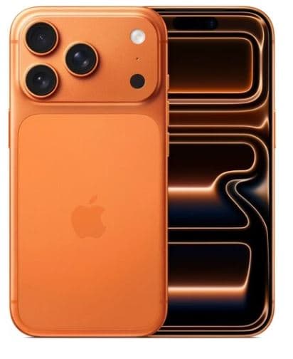 Смартфон Apple iPhone 17 Pro max 12/256 ГБ оранжевый, 6.9", Apple A19 Pro - 6 x 4.26 ГГц, E-SIM, Super Retina XDR, 2622x1206, камера 48+48+48 Мп, NFC, 5G, 4G, GPS, 5088 мА*ч
