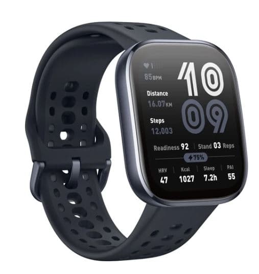 Смарт-часы Amazfit Bip 6, корпус - черный, ремешок - черный, 1.97", AMOLED, 450x390, 340 мА*ч, Bluetooth, для Android 7.0 и выше, iOS 14 и выше