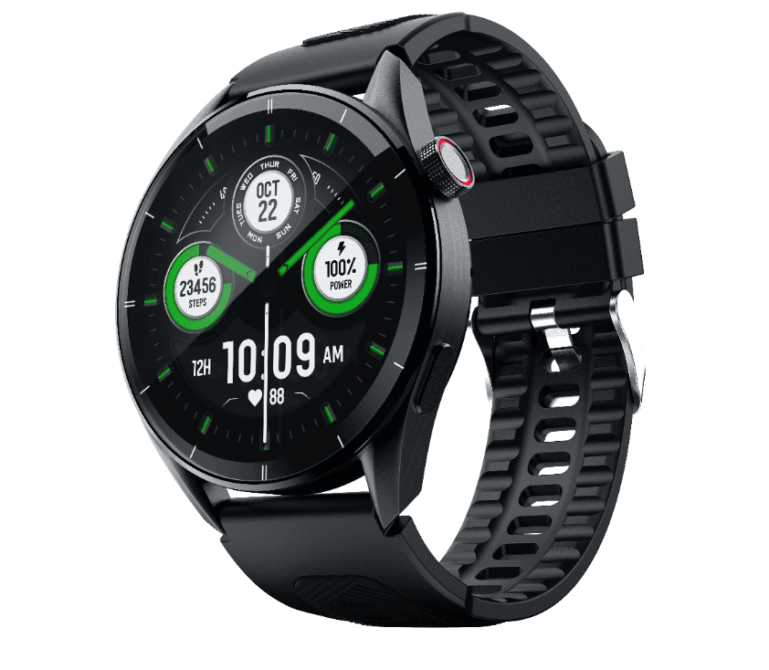 Смарт-часы Tecno Watch Pro 3, 1.43" AMOLED, 466x466, BT, Android 8.0, iOS 12, 400 мА*ч, до 336 ч