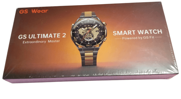 Смарт часы GS Ultimate 2, черный-золото, 1.53'', 47mm, 454х454, IPS, 380 мА*ч, Android 5.0, iOS 10.0, IP67, 2 ремешка