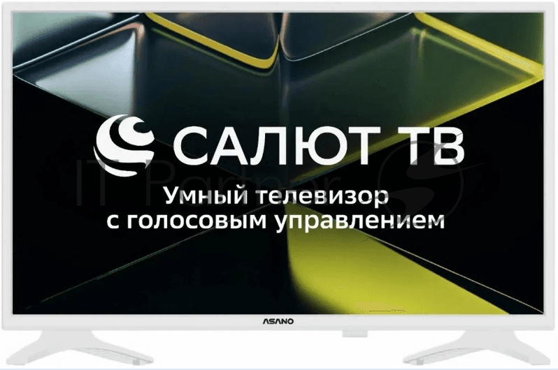 28" (71см) Телевизор Asano 28LH5011T белый, LED HD 60Hz  Салют ТВ, HDready (1366*768), 2х7 Вт, HDMI, USB, Bluetooth; Wi-Fi, Bluetooth, 2xHDMI, 2хUSB, 200х100