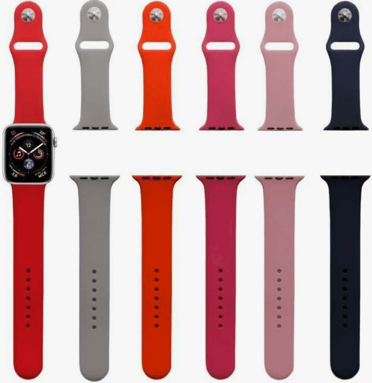 Ремешок для Apple Watch силикон, в ассортименте 42/44/45mm