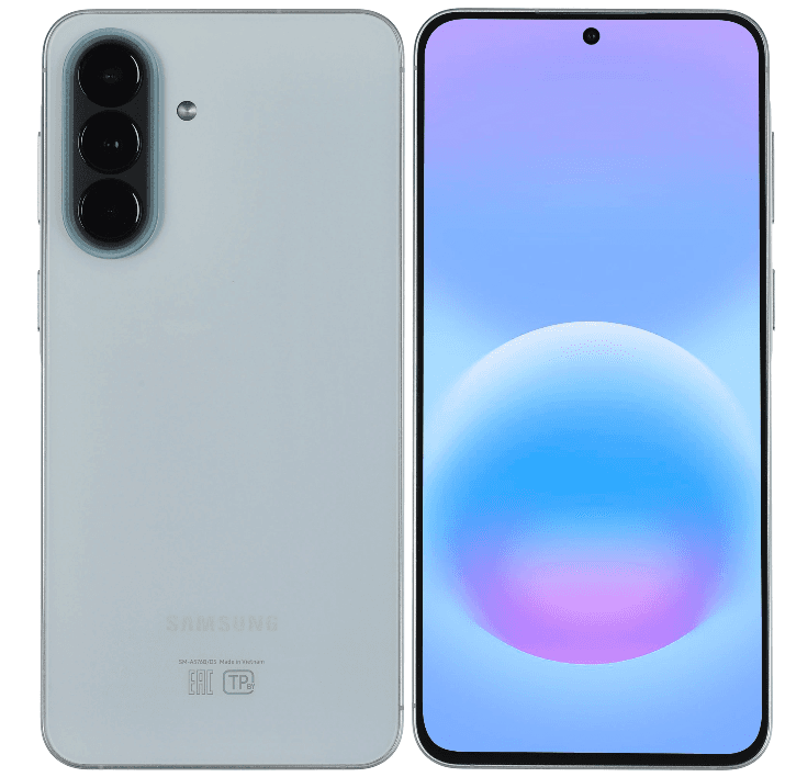 Смартфон Samsung Galaxy A57 8/128 ГБ голубой, Samsung Exynos 1680, 8 x 2.9 ГГц, 6.7", 2340x1080, Super AMOLED Plus, 120 Гц, 50+12+5 Мп, 5000 мА*ч
