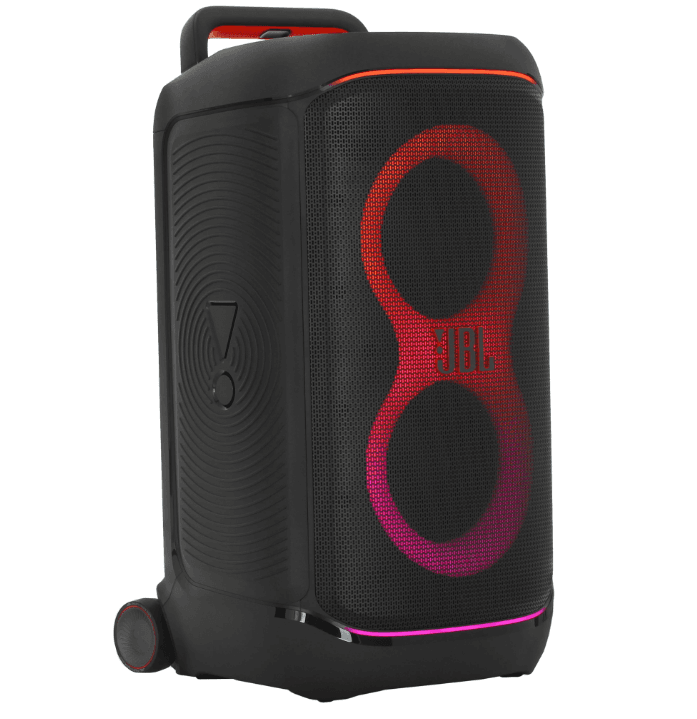 Портативная аудиосистема JBL PARTYBOX 520, черный,
Bluetooth, AUX, 4584 мА*ч, макс - 20000 Гц, мин - 40 Гц, питание от аккумулятора